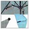 California Umbrella 11' Black Aluminum Market Patio Umbrella, Sunbrella Air Blue 194061333280 - alternate 2